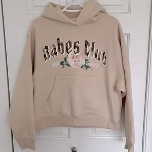 Brunette The Label “Babes Club” Hoodie. Size large.